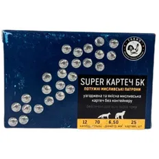Патрон Тахо Super Картеч кал.12 6,5 без контейнера