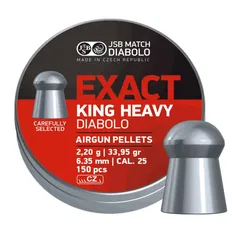 Кулі пневматичні JSB King Heavy 2,2 г 6,35 мм 150 шт/уп