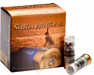 Патрон Sellier & Bellot BUCK SHOT (б/к) кал. 12/70 картечь 8,43 мм 32г