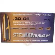 Патрон Blaser кал. 30-06 пуля CDP масса 10,7 грамм/ 165 гран