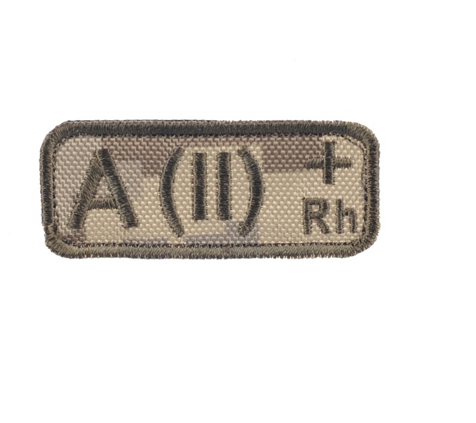 Нашивка M-Tac група крові AB(II) Rh+ MM14 
