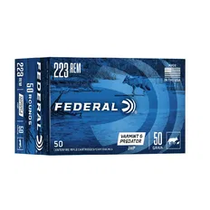 Патрон Federal Varmint&Predator 223 Rem JHP, куля 50GR (3,24 г)