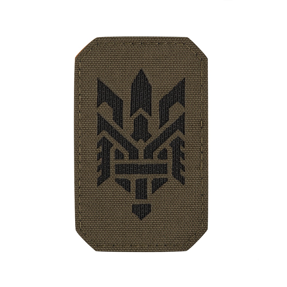 Нашивка M-Tac Тризуб (стилизованная) Laser Cut Ranger Green/Black