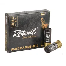 Патрон Rottweil Waidmannsheil Pappe кал. 12/70 дріб № 5 36 г