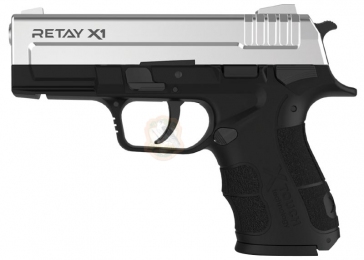 Пістолет стартовий Retay X1 кал. 9 мм. Колір - chrome