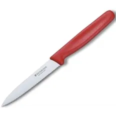 Ніж кухонний Victorinox Standart 10 см, серрейтор, червоний