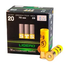 Патрон STS Ligero BIOR (б/к) кал. 20/70 №1 28 г