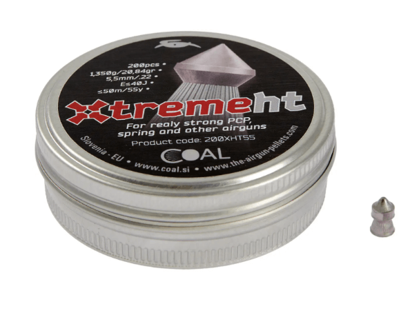 Кулі пневматичні Coal Xtreme HT. Кал. 5.5 мм. Вага - 1.35 г. 200 шт/уп