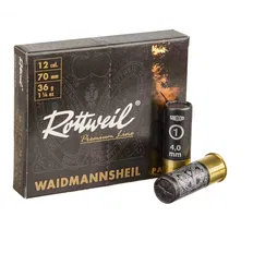 Патрон Rottweil Waidmannsheil Pappe кал. 12/70 дріб № 1 36 г