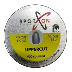 Кулі пневматичні Spoton Upper Сut кал. 4,5мм. Вага - 0,972 г. 400 шт/уп