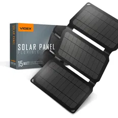 Портативна зарядна сонячна панель VIDEX vso-F515UU 15w