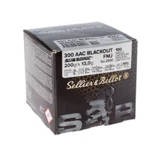 Патрон Sellier & Bellot Subsonic кал. 300 Whisper Blackout FMJ (13 г/200 гр)