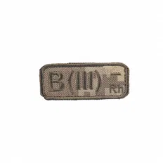 Нашивка M-Tac група крові B(III) Rh- MM14