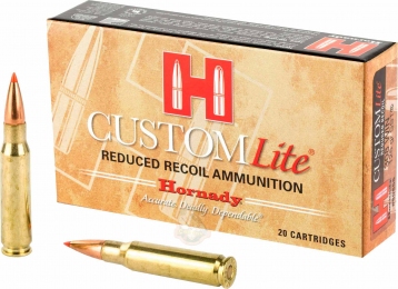 Патрон Hornady Custom Lite кал. 308 Win(7.62/51) пуля SST масса 125 гр (8.1 г)