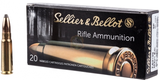 Набій Sellier & Bellot кал. 7,62x39 куля SP маса 8,0 г/ 123 гран