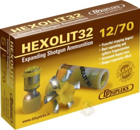 Набій D Dupleks Hexolit 32 кал. 12/70 пуля Hexolit масса 32 г