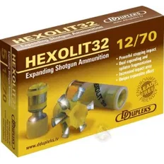 Патрон D Dupleks Hexolit 32 кал. 12/70 куля Hexolit маса 32 г