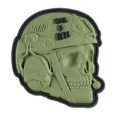 Нашивка M-Tac War is Hell 3D PVC Olive 