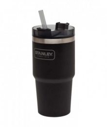 Термочашка з соломинкою Stanley Adventure Quencher 0.6 л чорна