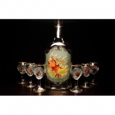 Набір Jagerglass Пляшка + склянки на ніжці (0,7л/40мл) М33