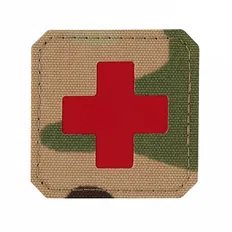 Нашивка M-Tac Medic Cross Laser Cut Multicam/Red