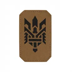 Нашивка M-Tac Тризуб (стилізована) Laser Cut Coyote/Black