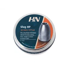 Кулі пневматичні H&N Slug HP кал. 4.5 мм. Вага - 0,84 г. 350 шт/уп