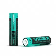 Акумулятор VIDEX  Li-Ion 18650-P (захист) 3400mAh color box