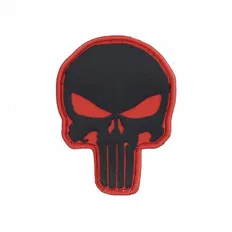 Нашивка M-Tac Punisher PVC Red/Black