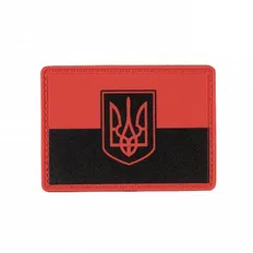 Нашивка M-Tac Прапор червоно-чорний PVC
