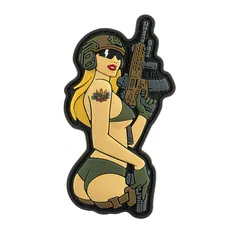 Нашивка M-Tac Tactical Girl N4  PVC Blonde