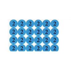 Наліпки на патрони "2" (діам. 18 мм, 54 шт. на аркуші)