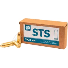 Патрон STS калібру 9х19 куля FMJ масса 124 gr HRN