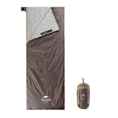 Спальник надлегкий Naturehike Summer LW180 NH21MSD09 (15°C), p-p M, лівий, коричневий