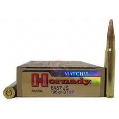 Набій Hornady Match кал 8х57 JS куля BTHP маса 196 гр (12.7 г)