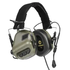 Активные наушники Earmor M32 Green с микрофоном