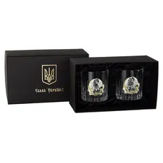Набір склянок для віскі Boss Crystal Генеральський 2шт