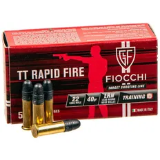 Патрон Fiocchi TT Rapid Fire 22LR куля LRN 40GR (2,59 г)