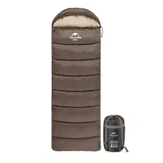 Спальний мішок Naturehike Envelope style U150 коричневий лівий