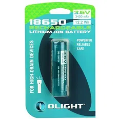 Аккумуляторная батарея Olight. 18650 3.6V 3400 mAh