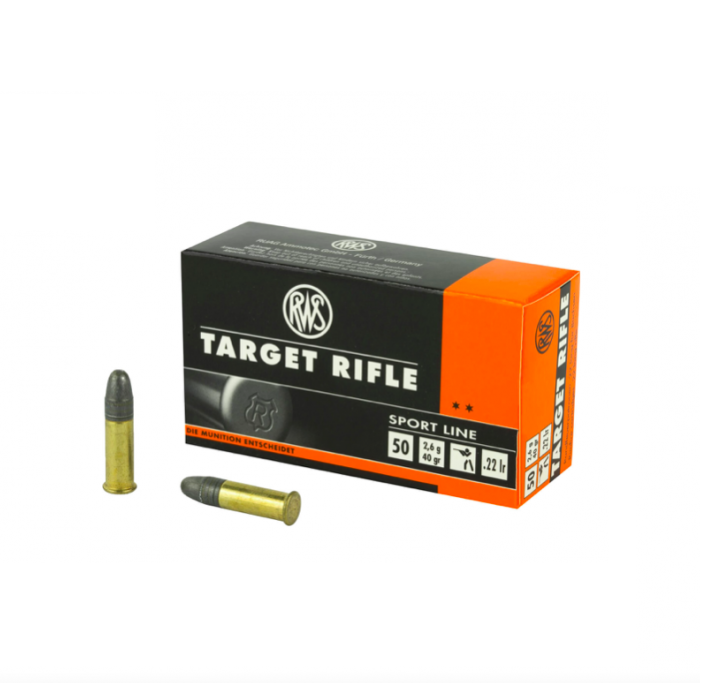 Патрон RUAG RWS Target Rifle кал. 22 LR куля RN маса 2.6 г/40 гран