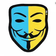 Нашивка M-Tac Anonymous Black/Yellow/Blue