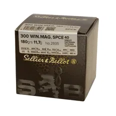Патрон Sellier&Bellot кал. 300 WinMag куля SPCE маса 11,7 г/180 гр