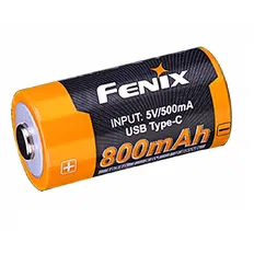 Акумулятор 16340 Fenix 800 UP mAh Li-ion Type-C