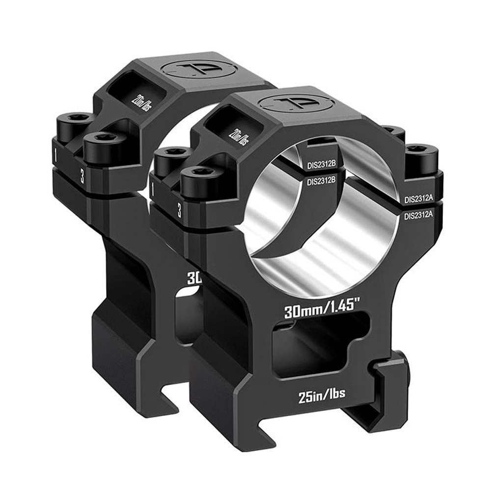 Кільця Discovery Scope Mount 6061 Series (30 мм) High на Picatinny. ВН - 22 мм