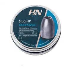 Кулі пневматичні H&N Slug HP кал. 5.53 мм. Вага - 1.62 грама. 200 шт/уп