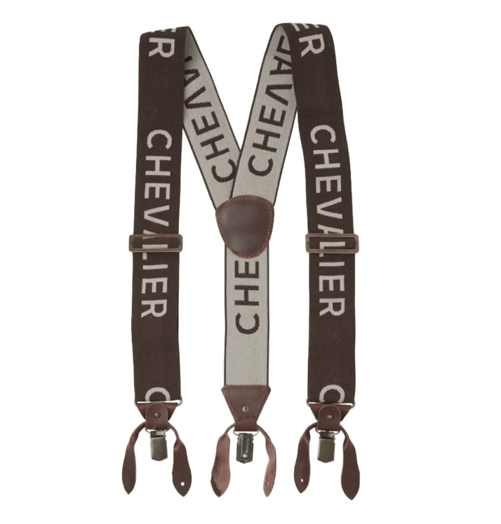 Підтяжки Chevalier Logo Suspenders Brown