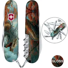 Складаний ніж Victorinox HUNTSMAN ZODIAC Бойовий дракон 1.3713.7.Z3230p