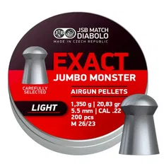 Кулі пневматичні JSB Diabolo Jumbo Monster Light 1,35 г 5,5 мм 200 шт/уп
