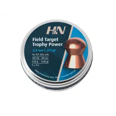 Пули пневматические H&N Field Target Trophy Power. Кол. 5.5 мм. Вес – 0.95 г. 200 шт/уп